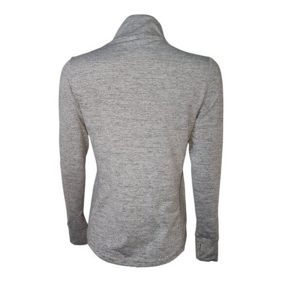 Market & Spruce Stitch Fix Jacket Womens Size S Small Gray Striped Zip Up SPF 40 - Picture 3 of 5